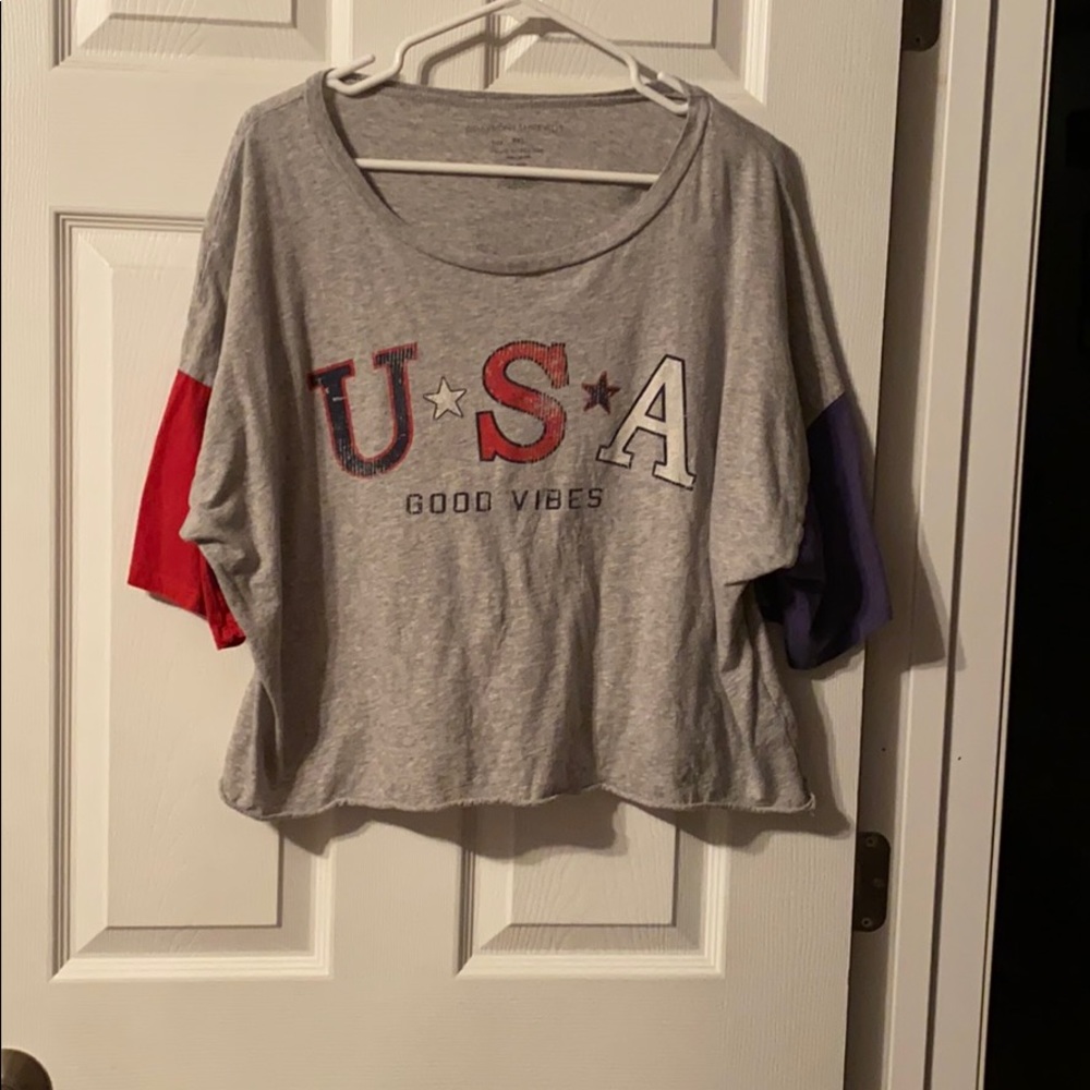 usa crop top